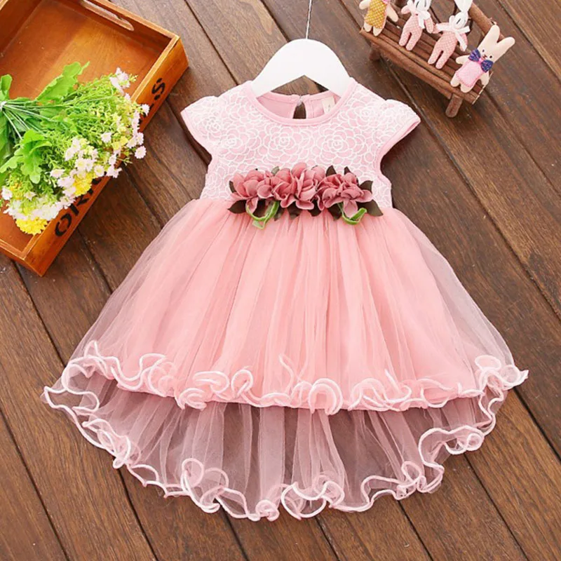 Melario/ г., очень милое летнее платье с цветочным рисунком для маленьких девочек вечерние платья принцессы из тюля с цветочным рисунком одежда для детей от 0 до 3 лет