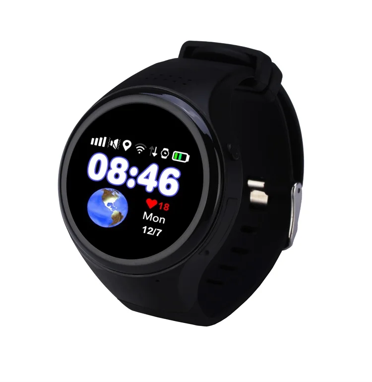 

Super GPS Tracking Watch for Children Old Man T88 Smart Watch SOS Emergency 1.22" Touch Screen Anti-lost WIFI LBS AGPS Location
