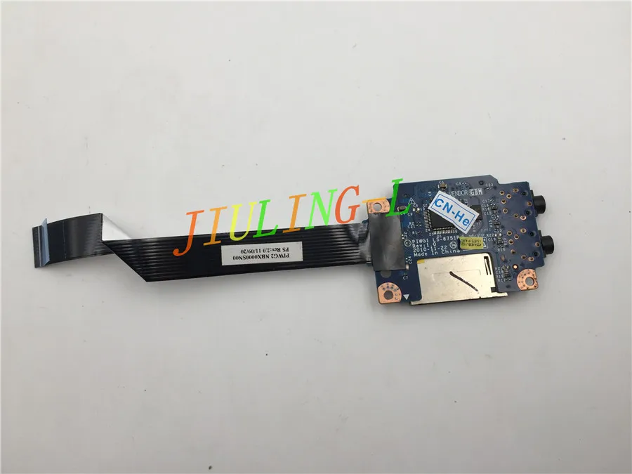 JOUTNDLN PARA Lenovo G470 G470A G770 Ranura del Lector de Tarjetas Audio SD Junta con Cable LS-6751P FUNCIONA | Компьютеры и офис