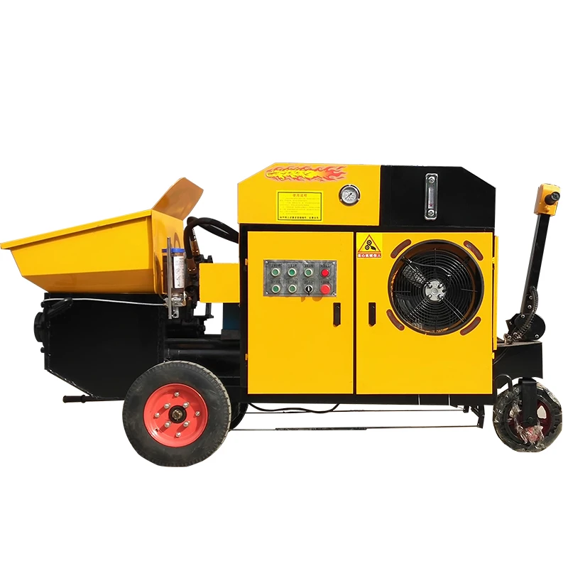 

Small hydraulic horizontal fine stone concrete pump secondary structure structure column automatic feeding pouring machine