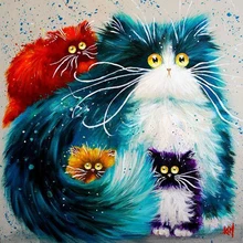 

2015 New Diy Diamond Square Diamond Painting Russia Lovely Cat 30x30cm Diamond Rrhinestone Embroidery Pasted Painting Needlework