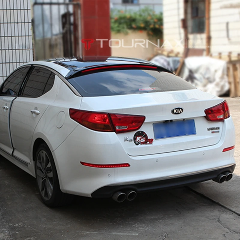 Задний черный спойлер для kia K5 optima 2011 2015 с дополнительным тормозным