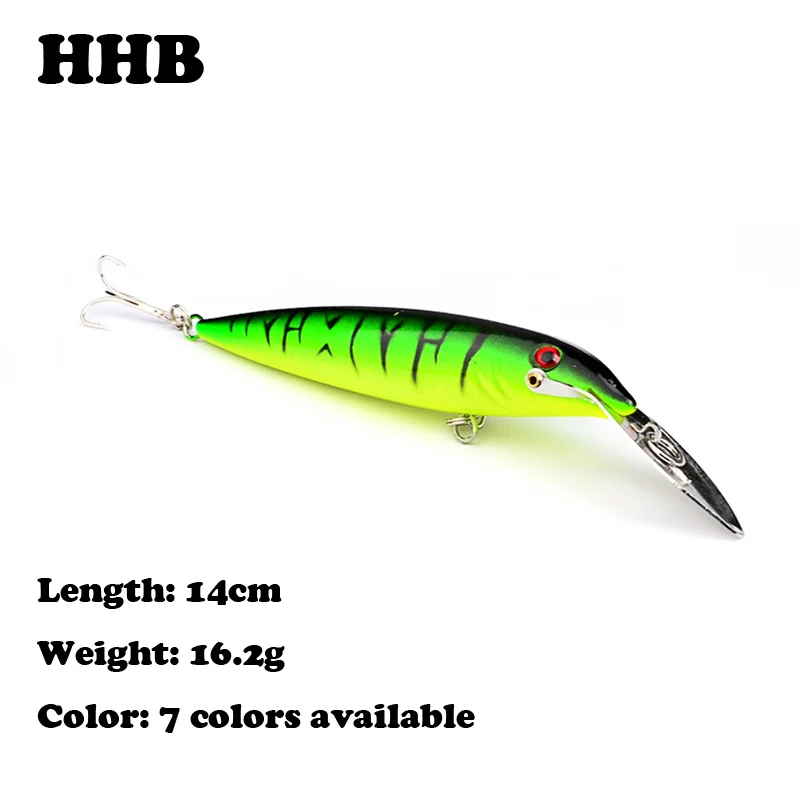 1PCS/Lot 14cm/16.2g Minnow Fishing Lure Sinking Diving Swim Bait Hard Plastic 3d Fish Eye Simulation X-60 |