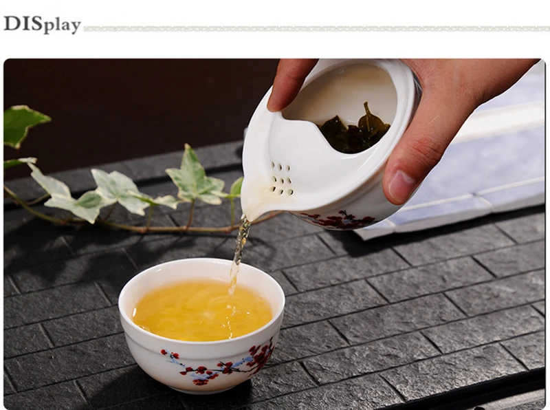 Высококачественный дорожный чайный набор включает 1 кастрюлю 1 чашку, китайский хороший продукт, чайный набор кунг-фу, высококачественный элегантный чайник gaiwan easy