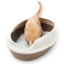 Прочный Контейнер для кошачьего туалета, пластиковый уличный туалет для домашних животных, портативный бассейн для домашних животных с песком, тренировочное постельное белье для котят, товары для здоровья