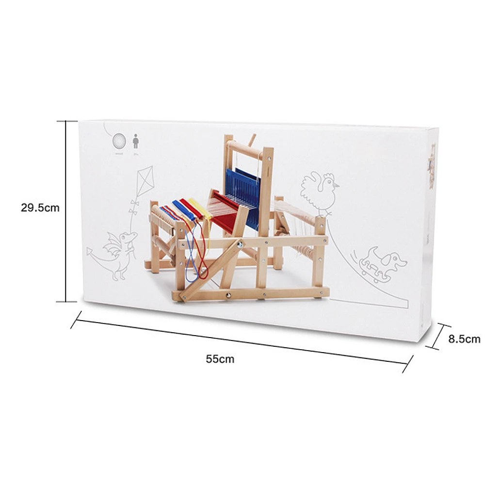 Детские претендует игрушки Красочные деревянный ткацкий станок Детские деревянные образовательные игрушка подарок деревянное ткацкая