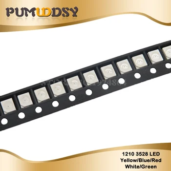 

100pcs Super Bright 3528 SMD 1210 LED Red/Green/Blue/Yellow/White/ ICE LED Diode