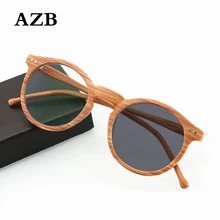 AZB+ 100 до+ 400 деревянные ретро-очки для чтения круглые УФ-защита фотохромная линза пресбиопии очки для чтения диоптрий