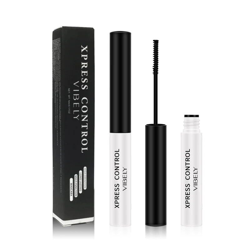 

4D Fiber Feather Mascara Waterproof Long Lasting Curling Mascara Smudge-proof Long Thin Head Eyelash Extensions