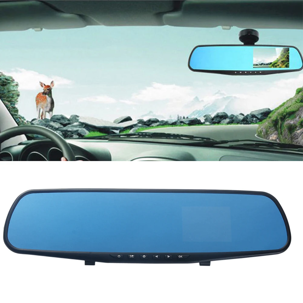 

L604 Antiglare rear view mirror tachograph blue glass vehicle data recorder