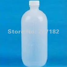 100 шт./лот) 500 мл PE полупрозрачная круглая Защитная крышка бутылка со шкалой, бутылка для воды, бутылка для жидкости, пластиковая бутылка