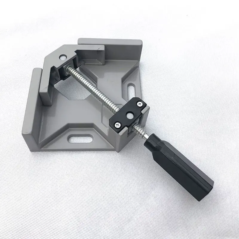 

Single Handle 90 Degrees Right Angle Clamp Two Axis Alluminum Carpentry Woodworking Tools Welding Clamp