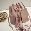 Vintage Small Women Tassel Bucket Bag For Luxury Handbags Women Shoulder Bags Designer Girls Drawstring Messenger Crossbody Bag ► Photo 3/6