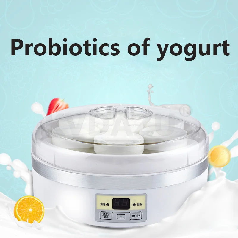 Электрический йогурт чайник из нержавеющей стали лайнер автоматическая мини-йогурт машина чашки для йогурта кухонная техника DIY