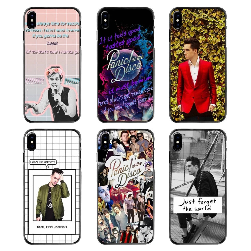Для iPhone 4 4S 5 5S 5C SE 6 6S 7 8 Plus X XR XS Max iPod Touch Жесткий чехол для телефона Panic! At The Disco brendon urie