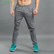 LANTECH Для мужчин запуск тренажерный зал брюки бег бегунов Run Обучение Спорт Спортивная эластичные Фитнес упражнения брюки карман на молнии