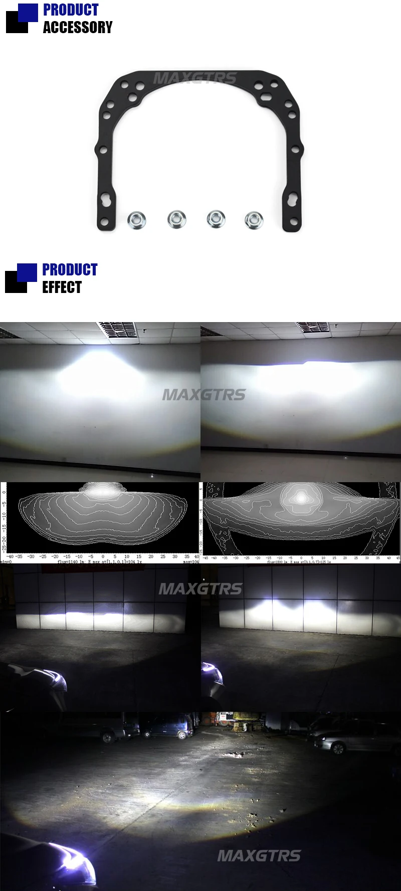 MAXGTRS Авто Би-светодиодный проектор Объектив Фары Универсальный тип 35 Вт LHD RHD LHD светодиодный фонарь автомобильный-Стайлинг комплект для модернизации