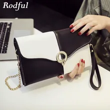 Rodful модные розовые черные вечерние клатчи женский кошелек кожаный день клатч сумка женская сумка-конверт сумка через плечо клатч женская