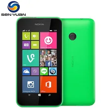 Orijinal Nokia Lumia 530 unlocked telefon Quad Core 4 GB ROM 512 MB ROM 5MP Kamera 3G WIFI GPS WCDMA cep telefonu Freeshipping