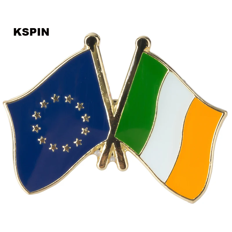 

European Union Ireland Friendship Flag Badge Flag pin XY0073-1