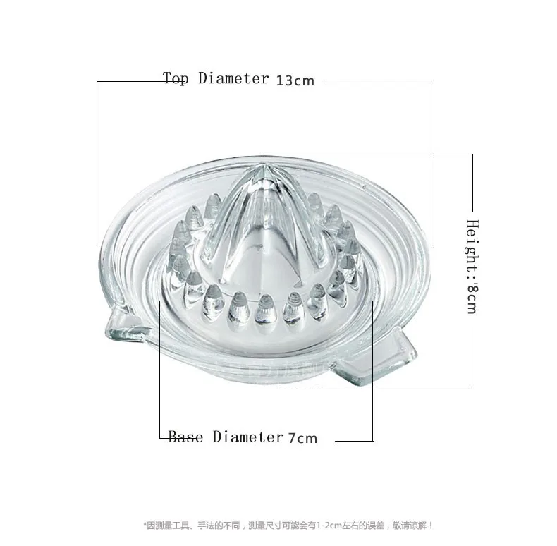 Стекло Руководство Лимон соковыжималка оранжевый соковыжималка Extractor фрукты соковыжималка коктейль напиток Бар Инструмент Кухня Инс