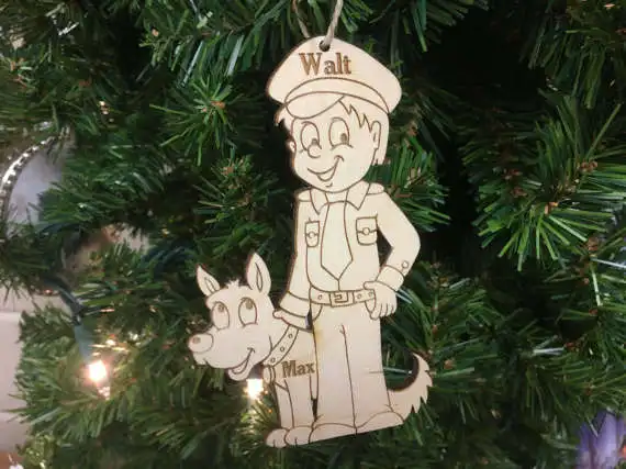 

K-9 Officer Personalized Christmas Ornament
