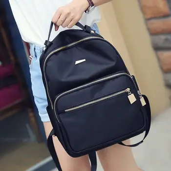 

121218 new hot lady nylon travel backpack female casual travel bag student school bags