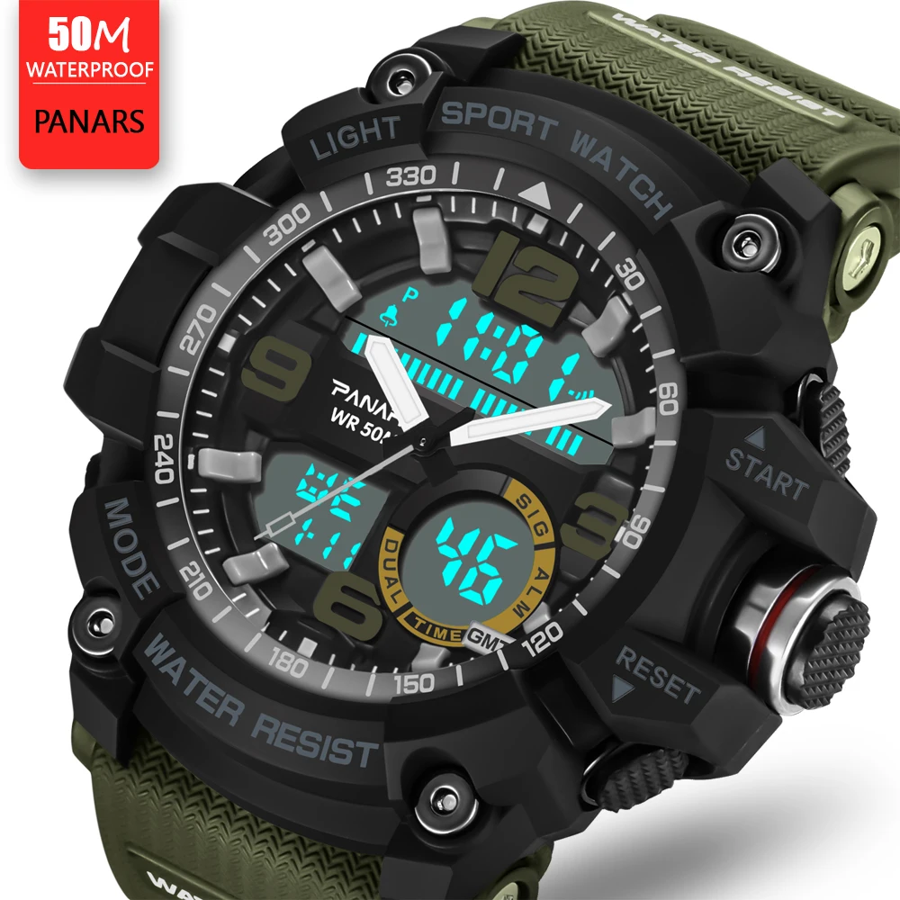 

50M Waterproof Military Men Watch Men Sport Watch For Mens Watches Top Brand Luxury Clock Dive Saat relogio masculino hodinky