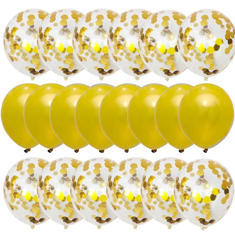20pcs/set Rose Gold Balloon Confetti Set Birthday Party Anniversary Wedding Decoration Gift for Guests | Дом и сад
