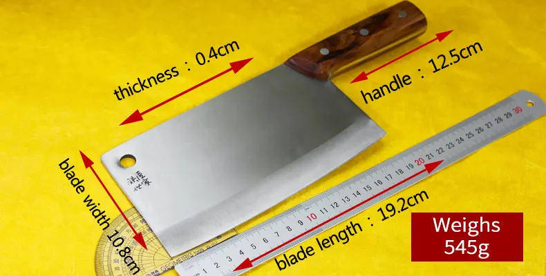 Китайский ручной Кованый кухонный разделочный нож из нержавеющей стали, нож для нарезки шеф-повара, нож, нож для мяса, рыбы cozinha