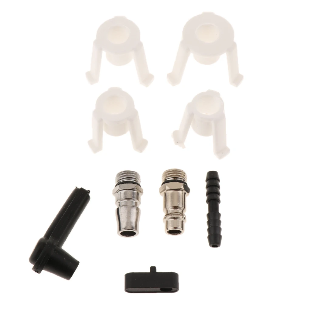 1 Set Car Brake Fluid Bleeder Tool Brake Oil Replacement Kit Car Repair Tools Plastic Adapter Brake & Clutch Bleeder  90-120PSI