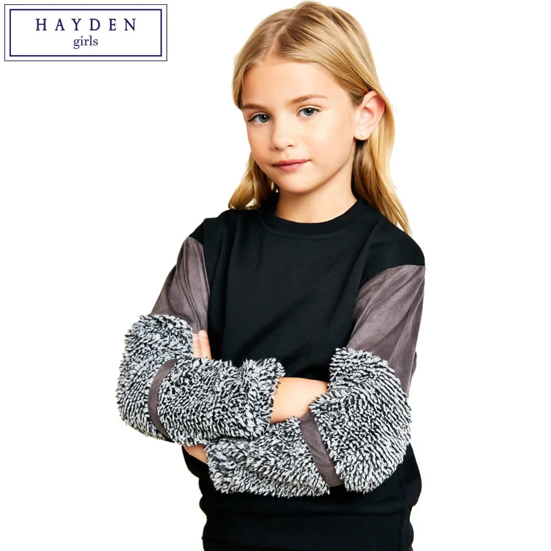 

HAYDEN Girls Relaxed Fit Shirt Top 2018 Spring New Brand Clothing for Teenagers 7 8 9 10 11 12 13 14 Years Girls Pullover
