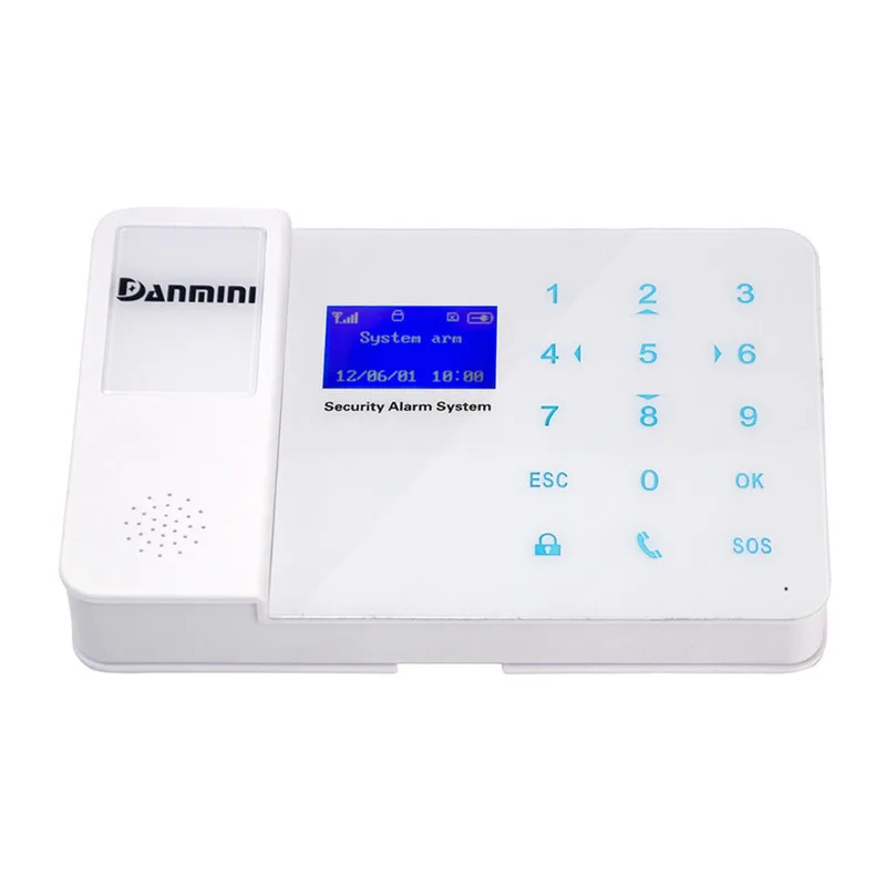 

DANMINI Ultra-thin Fashion Security 800GSM Alarm System YA-800-GSM 433/315MHZ Wireless Remote control White/Black Option