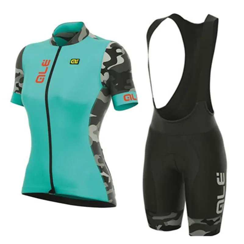

2017 Women Cycling Jersey set Breathable Short Sleeve Cycling Clothing ropa ciclismo mujer Bicycle MTB bike jersey bib shorts