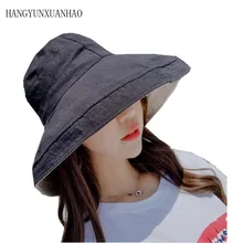 HANGYUNXUANHAO новые шляпы ведра зимняя хлопковая шапка для женщин сплошной цвет Рыбацкая шляпа Повседневная двухсторонняя солнцезащитная Кепка