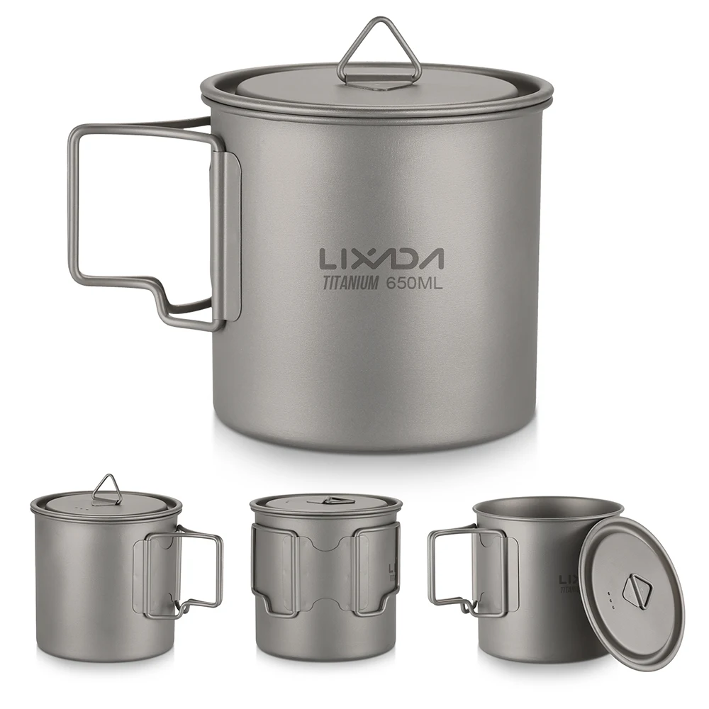 最新エルメス LIXADAチタン3点セット750/420/Wカップ/スプーン バーベキュー・調理用品