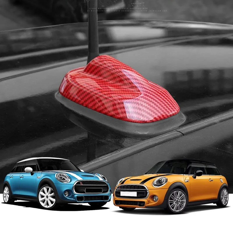 

ABS Car Antenna Aerial Base Protection Cover Case Carbon Fiber Pattern Housing For Mini Cooper F55 F56 2015 2016 2017 2018