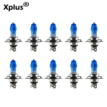 10 шт 12V 100W 6000K 3000K белый желтый/Золотой Авто HOD галогенные лампы H1 H3 H4 H7 Замена фар Противотуманные фары