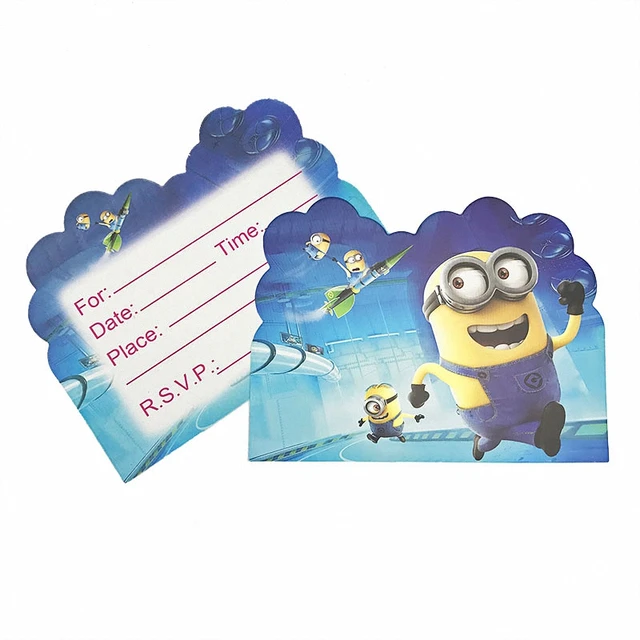10pcs kids birthday party decoration cartoon minions theme birthday