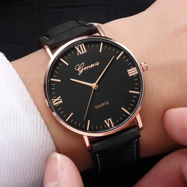 Men’s Leather Watches Classic Design Watches