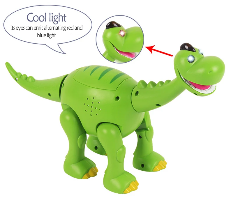 Звучащий мигающий электронный мигающий динозавр Юрского периода крутые животные игрушки прекрасные электронные игрушки для подарка на день рождения
