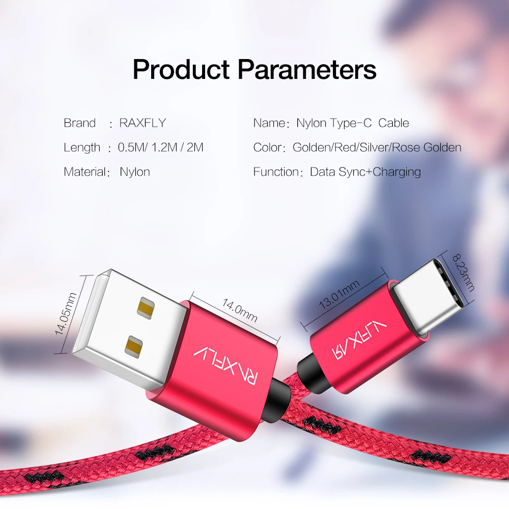 RAXFLY нейлон Тип usb C кабель для Nokia 7 Plus 8 синхронизации данных c зарядки провод samsung S9