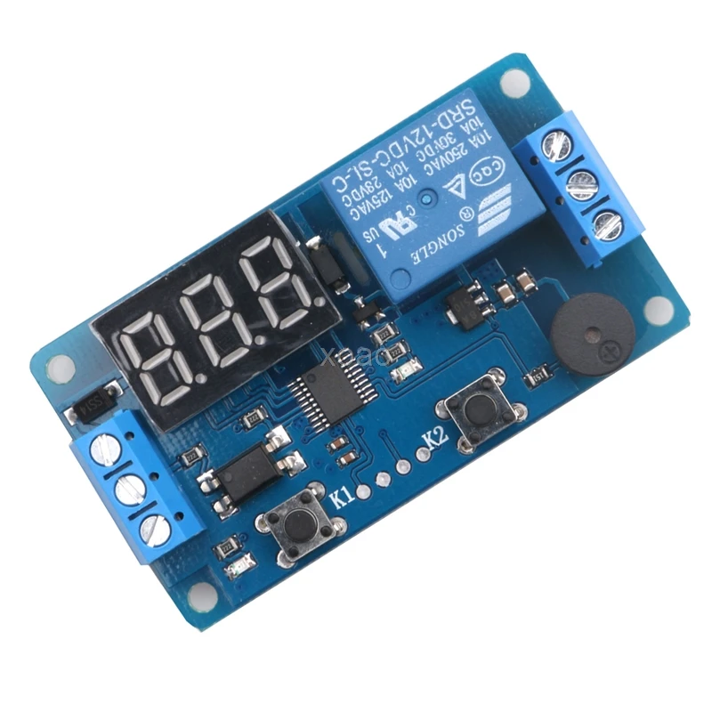 

DC 12V LED Display Digital Delay Timer Relay Control Switch Module PLC Automation M08 dropship