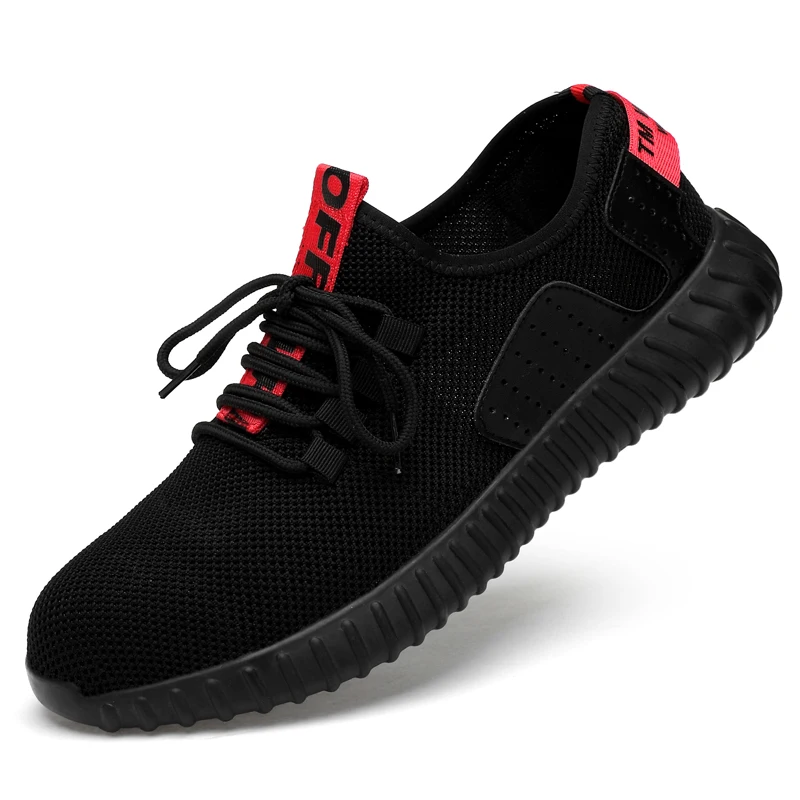 

Safety Shoes Men's Steel Toe Lightweight Anti-smashing breathable comfortable wear-resisting Unisex Work Sneakers