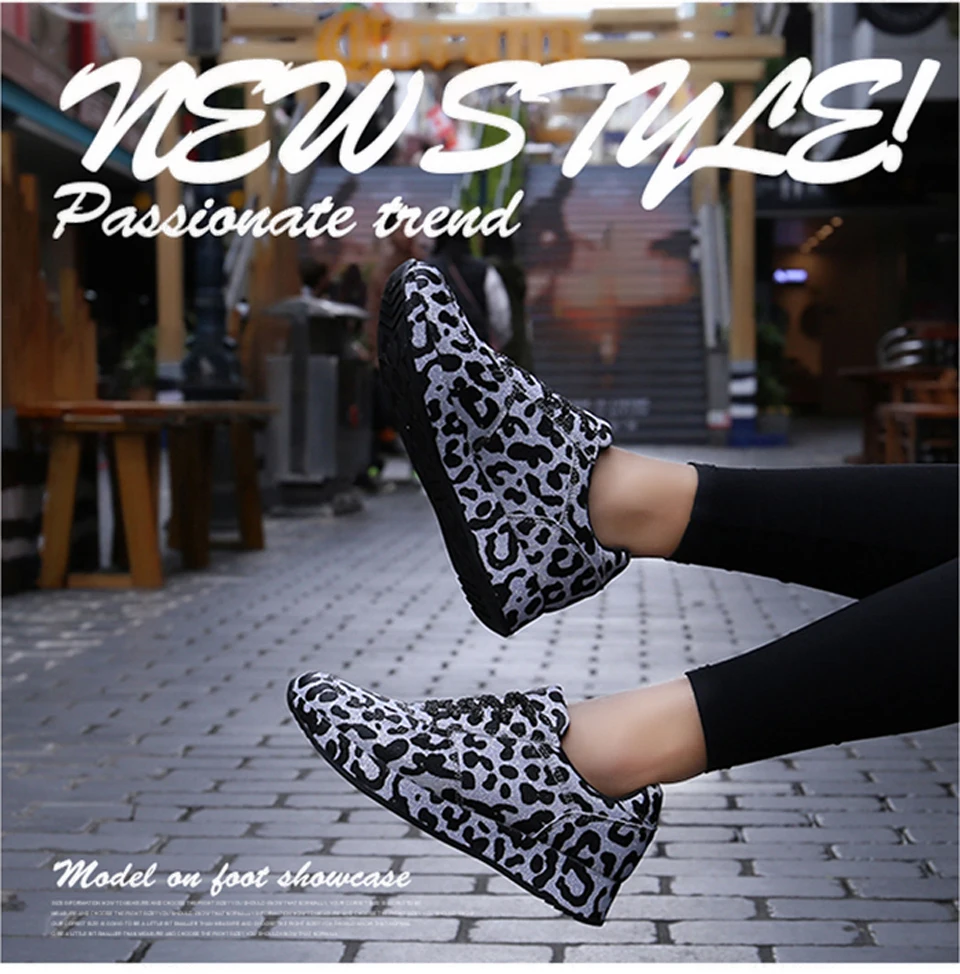 2019 Spring New sneakers women shoes fashion Leopard Woman Sneakers Leisure Platform Shoes Breathable Casual Women Shoes (1)