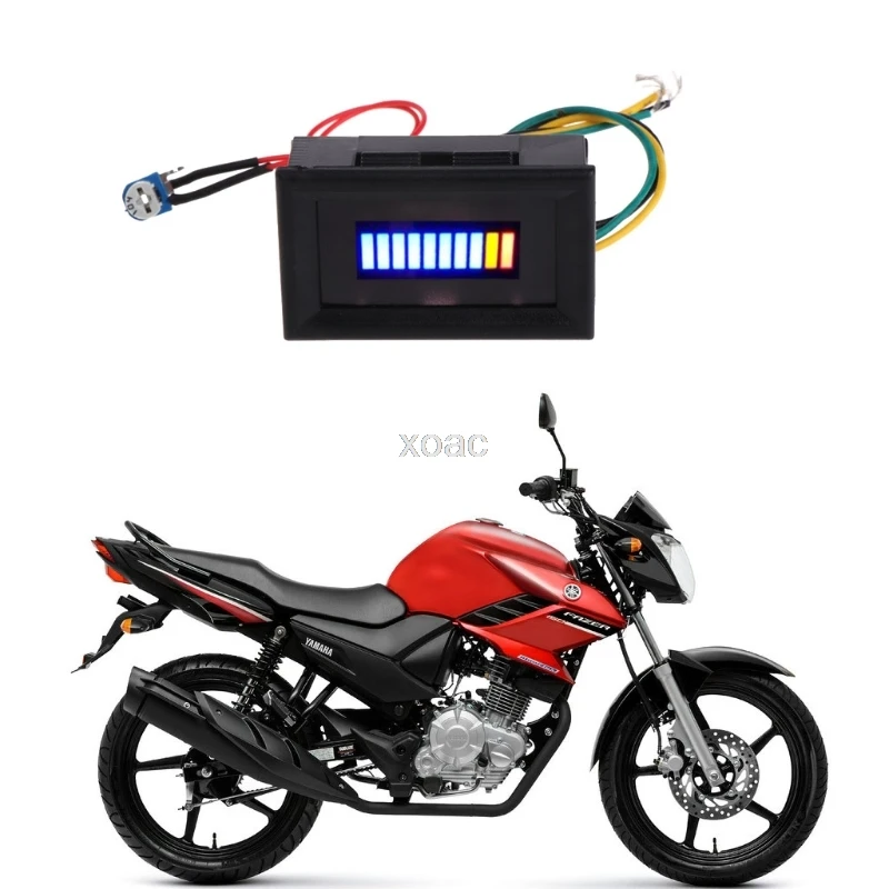 

12V Unversal Motorcycle Car Oil scale meter LED Oil Fuel level Gauge Indicator M13 dropship