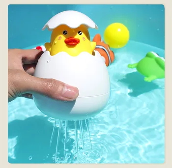 

Children bathing, rain, clouds, swimming, baby duck, bathroom float Water spray duck