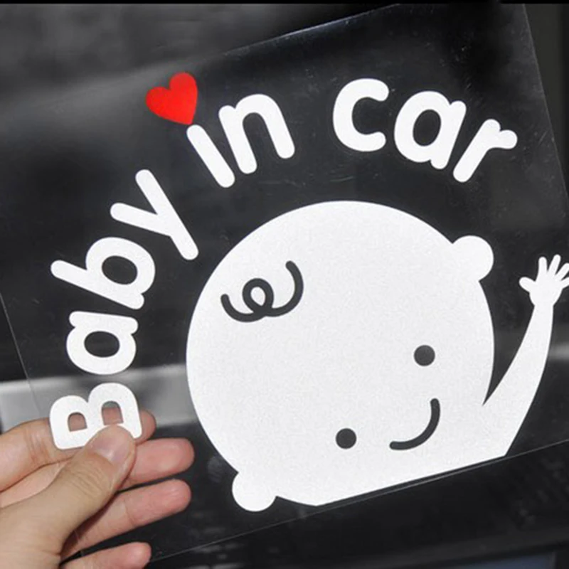 3D мультфильм Стикеры куртки с капюшоном в окна автомобиля Предупреждение светоотражающие наклейки для автомобиля-Стикеры детская настольная игра высокое качество стайлинга автомобилей Стикеры аксессуары - Название цвета: Red Bow-White