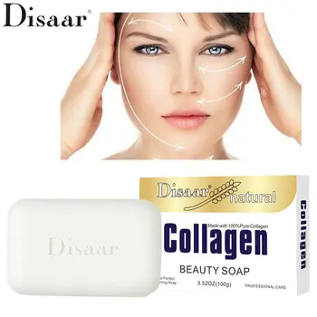 

Disaar Collagen Handmade Soap Face Cleanser Nourishing Deep Cleaning Skin Care Whitening Anti-wrinkle Anti-aging