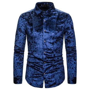 

2020 Winter New Men Shirt Long Sleeve Brand Clothing Dress Shirt Large Size Loose Camisa Business Casual Camouflage Shirt